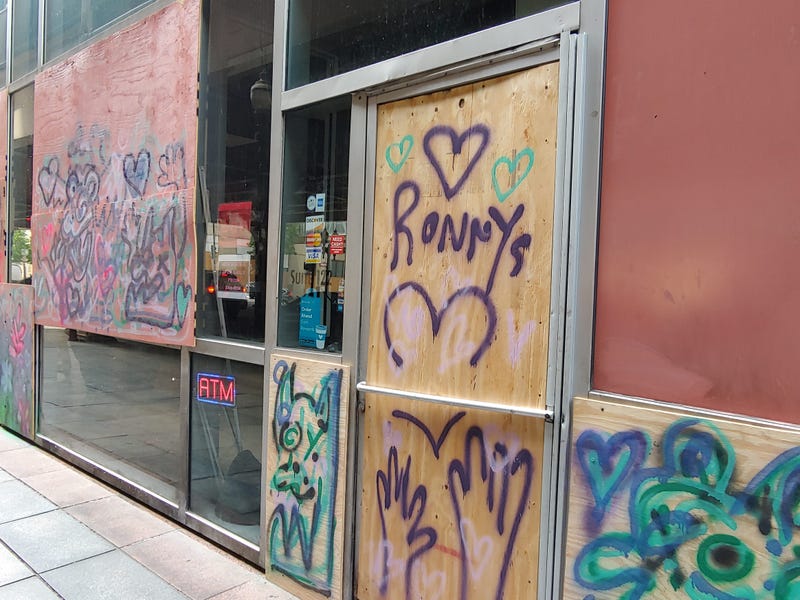 Downtown Steakhouse Still Boarded Up 3 Weeks After Looting