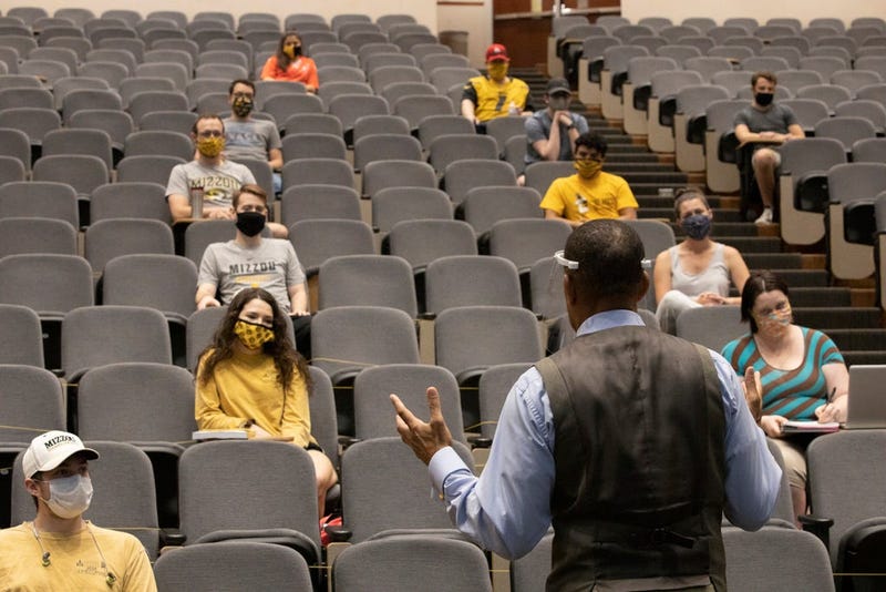 mizzou, classroom, college, face mask