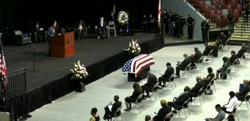 Troy University held a service in remembrance of Rep John Lewis Saturday morning