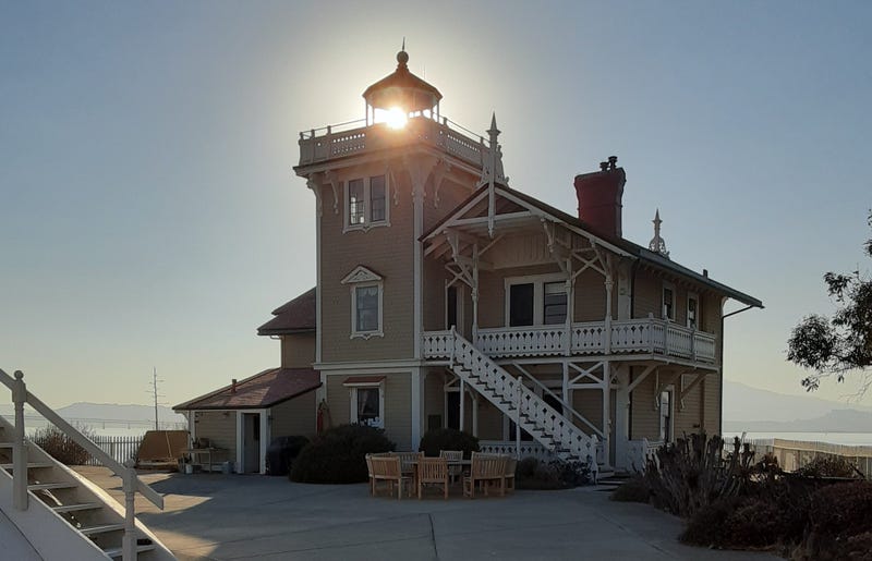 East Brother Lighthouse on the Bay, April 2021.