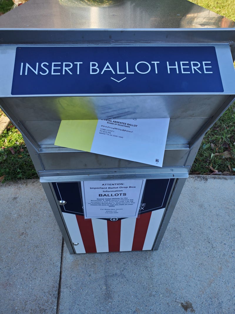 According to the Georgia Secretary of State almost 1.2 million absentee ballots have been cast for the November 3rd election.
