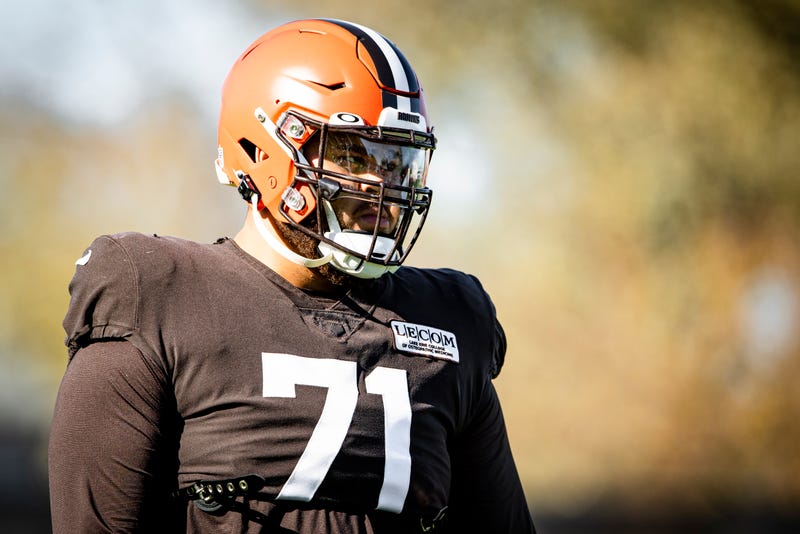 Cleveland Browns left tackle Jedrick Wills Jr.