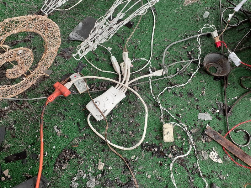 Frayed wires