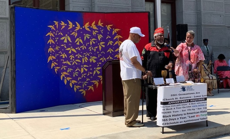 The kickoff of the Juneteenth celebration in Philadelphia on June 7, 2021.