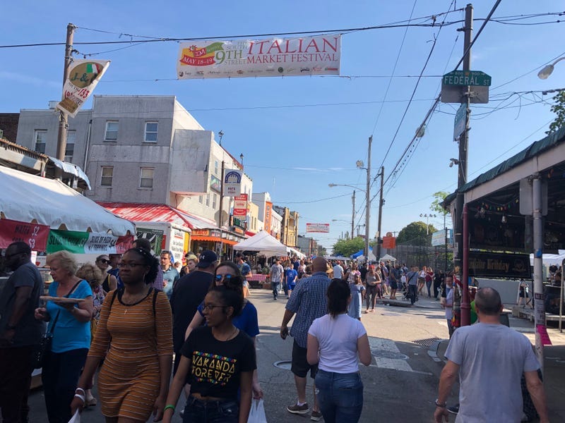 A past Italian Market Festival in South Philadelphia.