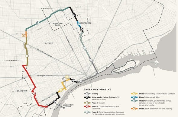 Joe Louis Greenway loop