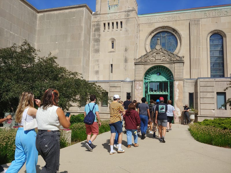 Loyola sophomores participate in school tradition that was delayed by COVID-19