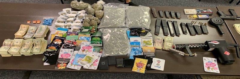 Guns and drugs recovered by the Pennsylvania Office of Attorney General's Strategic Response Team.