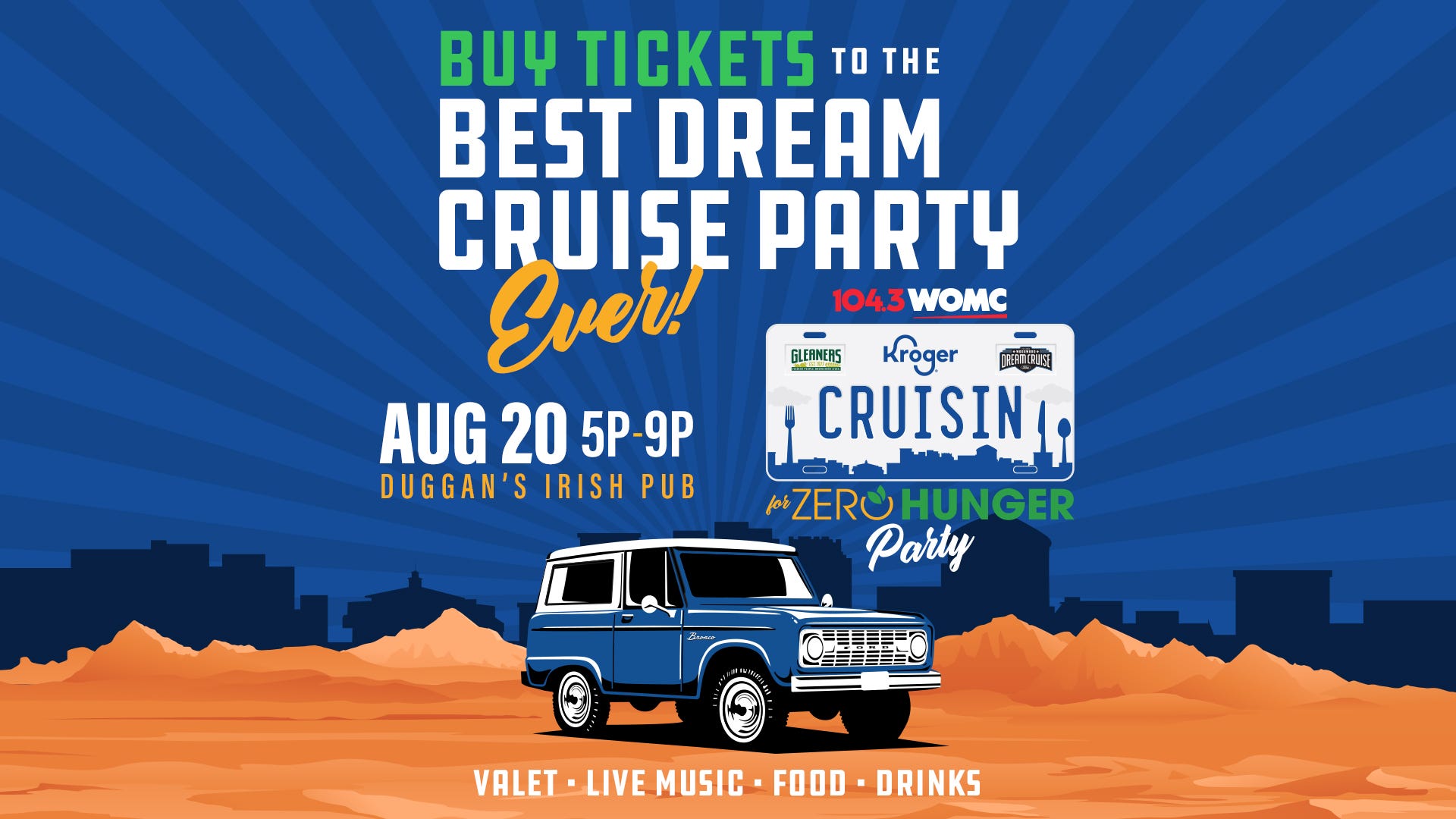 Kroger’s Cruisin for Zero Hunger Dream Cruise Party