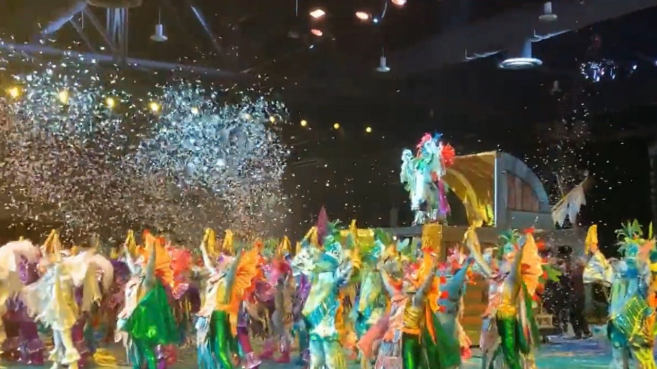 Rain couldn't stop Mummers' Fancy Brigade finale