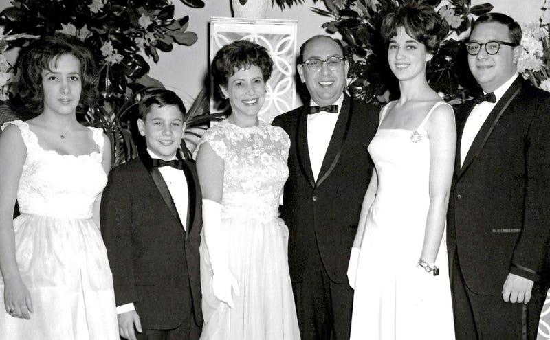The Richman family, David second from left and Ike third from right, at an event.