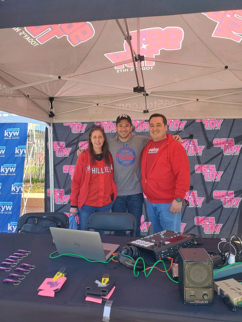 Bennett with TDY listeners at Citizens Bank Park