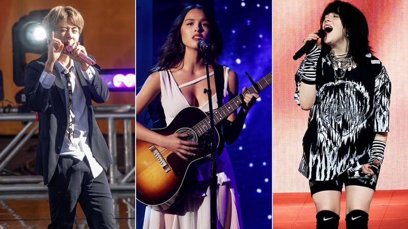 BTS, Olivia Rodrigo, Billie Eilish