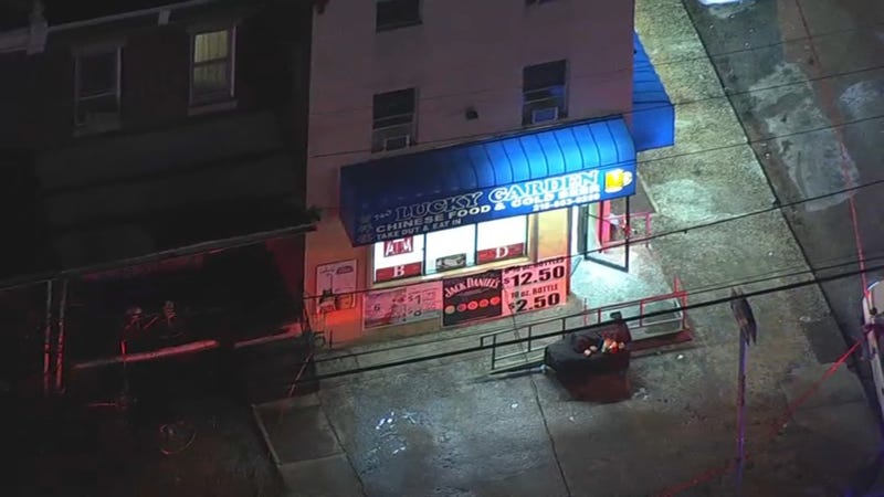 The scene of a deadly shooting in the Cedar Park neighborhood of Philadelphia on Friday night.