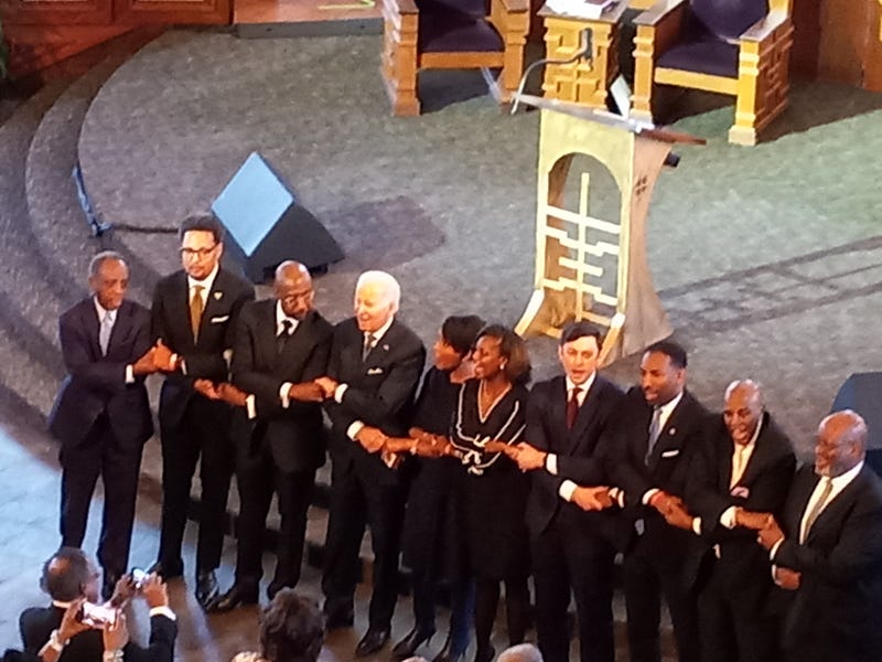 President Joe Biden, MLK, Senator Raphael Warnock
