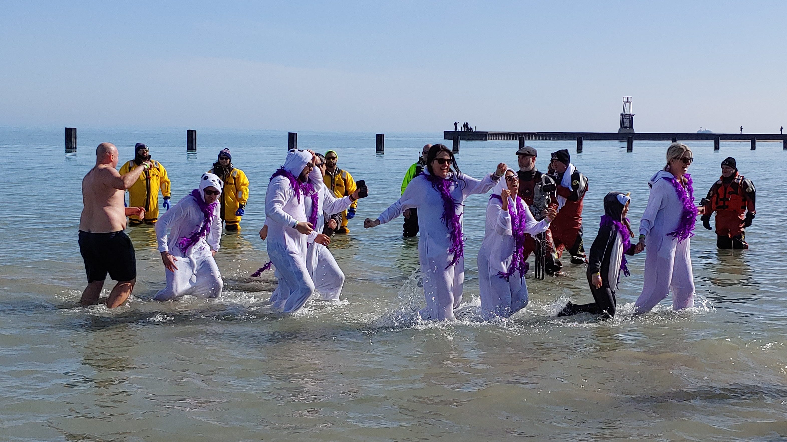 23rd annual Polar Plunge brings sunshine, crowd of thousands