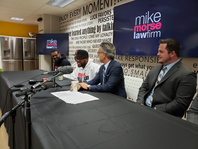 Michael Griffin with attorney Mike Morse