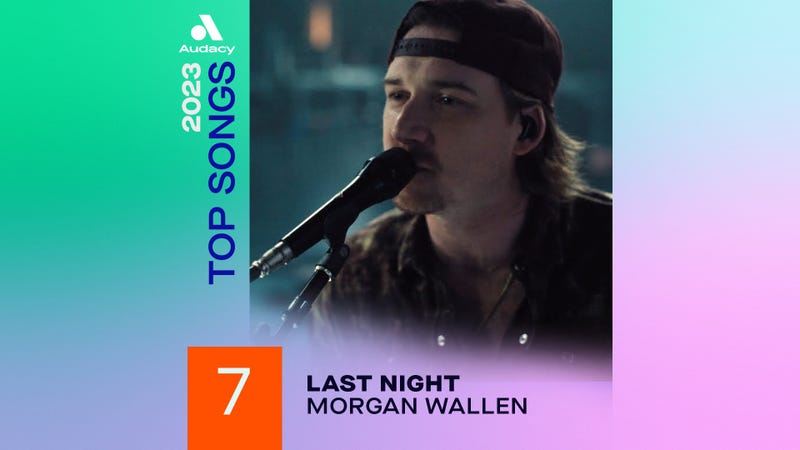 Audacy 2023 Top Songs - 7 "Last Night" Morgan Wallen