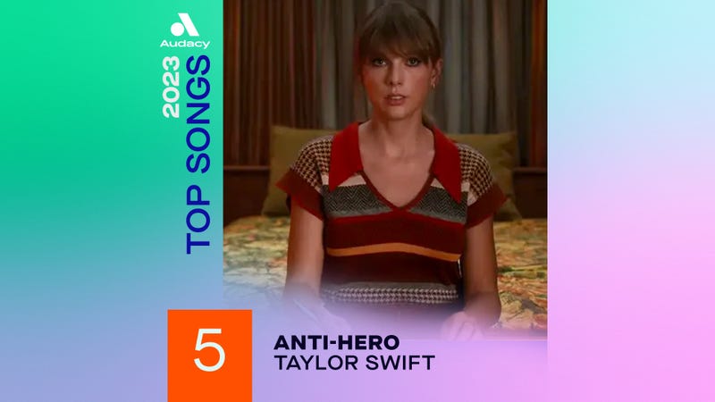 Audacy 2023 Top Songs - 5 "Anti-Hero" Taylor Swift