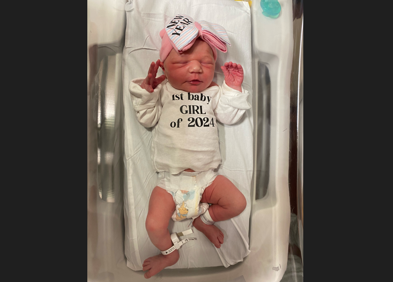 First baby girl of 2024 born at UPMC