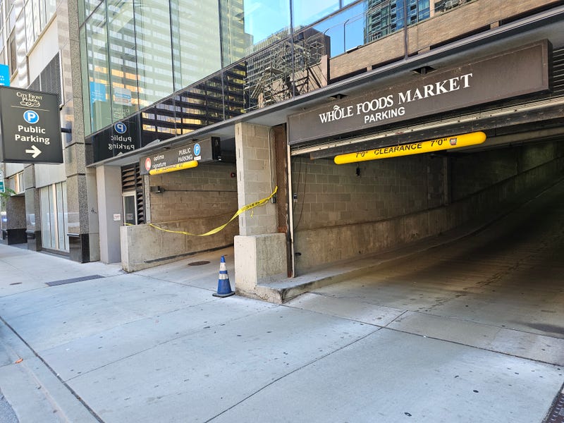 Whole Foods Market parking garage entrance