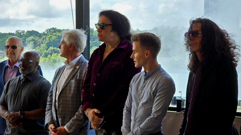 Gene Simmons with Both Niagara Falls and North Tonawanda Mayors