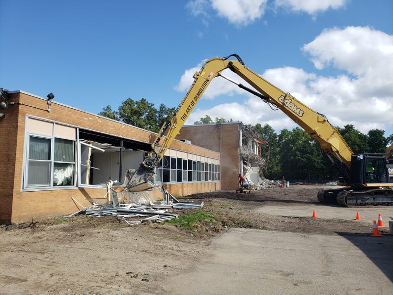 Demolition begins on former school for new Hillside Townes development