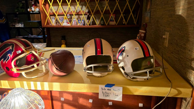 Bills football helmets