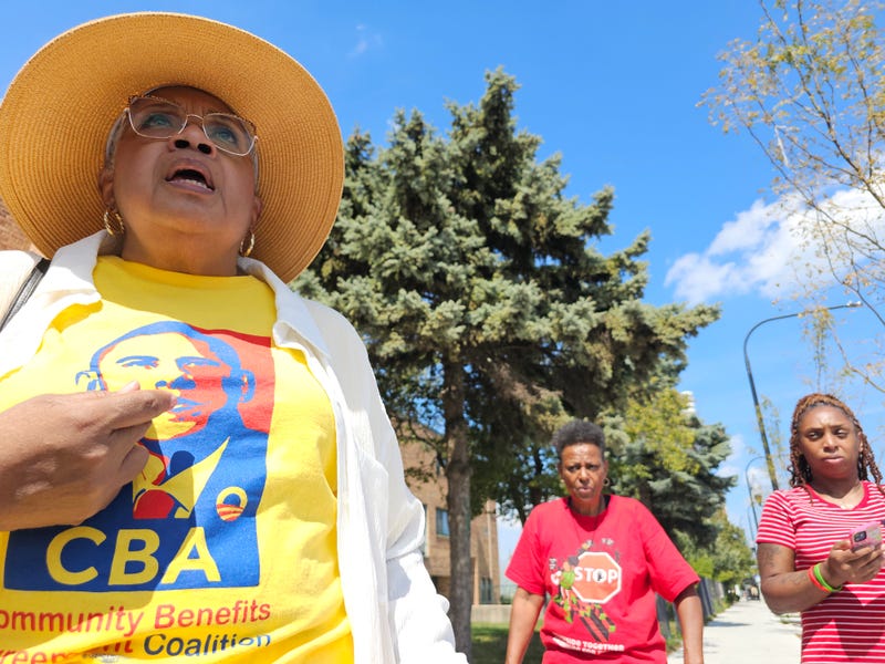 Hattie Knazze, a Woodlawn homeowner, said her property tax bill jumped from about $2,000 to nearly $7,000 in one year. She was among multiple South Side who live near the Obama Center and called on the city to help them with skyrocketing housing costs.