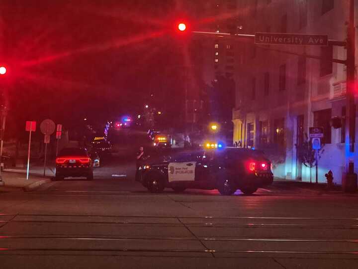 Police presence at scene of reported shooting death