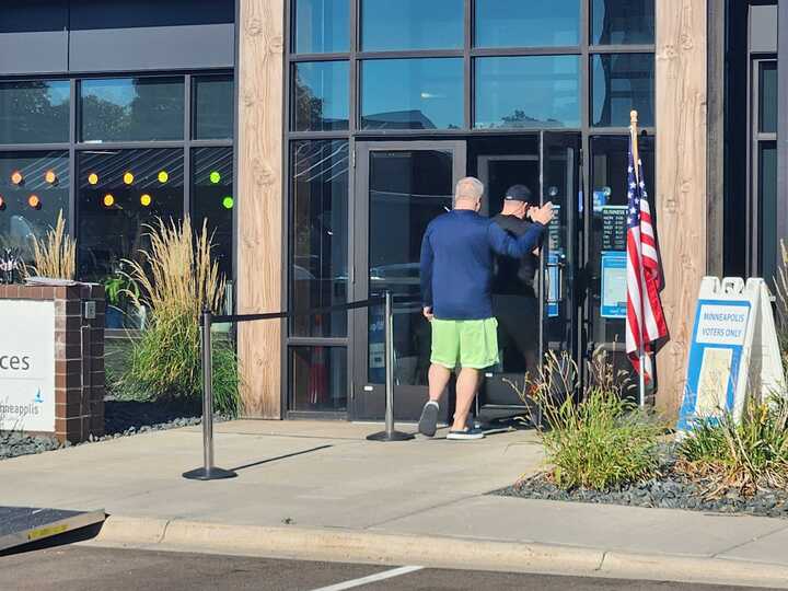 Early voting center in Minneapolis