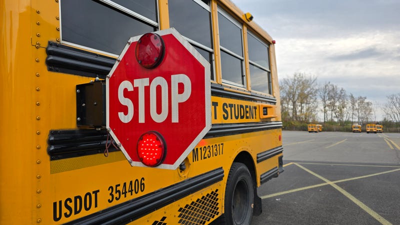 Stop Sign on School Bus