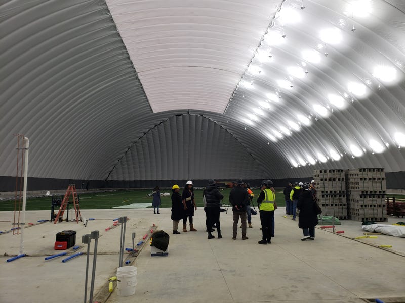 Interior of Chandler Park Fieldhouse Dome