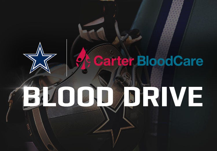 Dallas Cowboys Carter BloodCare Blood Drive