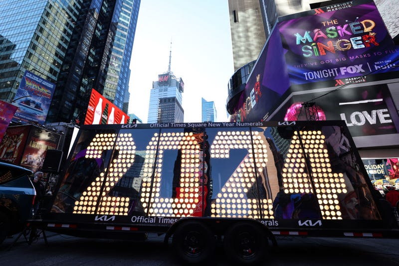 The 2024 numerals that will be used for NYE celebrations arrived in Times Square on Wednesday morning.