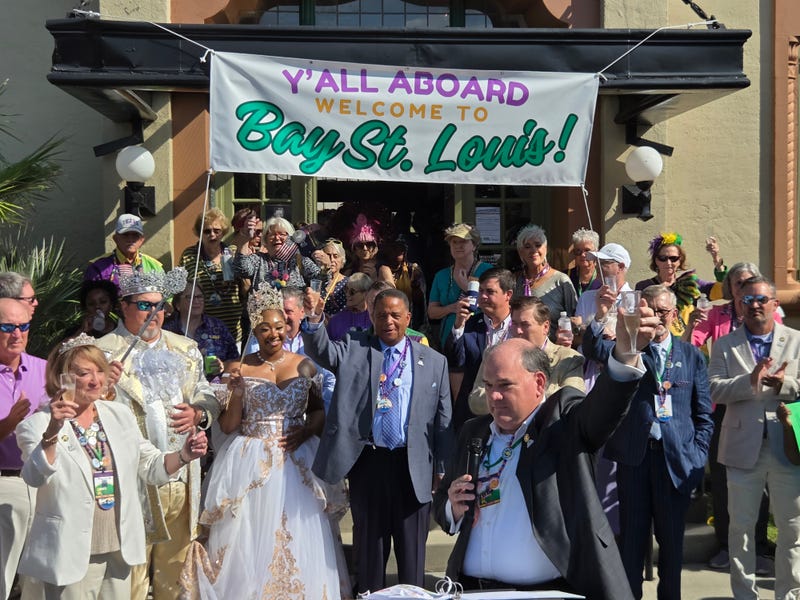 A champagne toast in Bay St Louis
