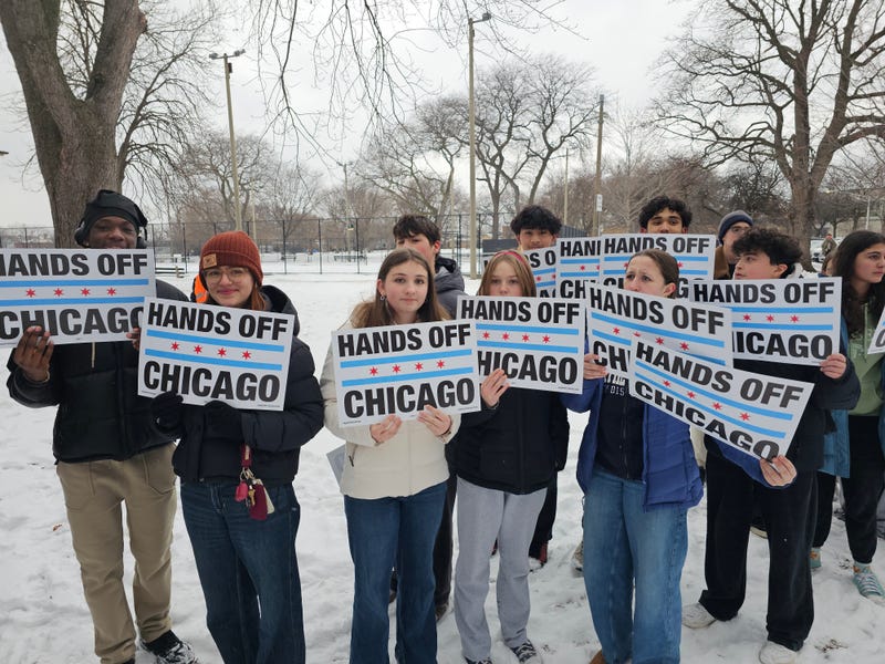Hundreds of students from several high schools on Chicago’s North Side joined a walkout in protest of how federal immigration enforcement is being carried out across the country under the Trump administration. February 2, 2026.