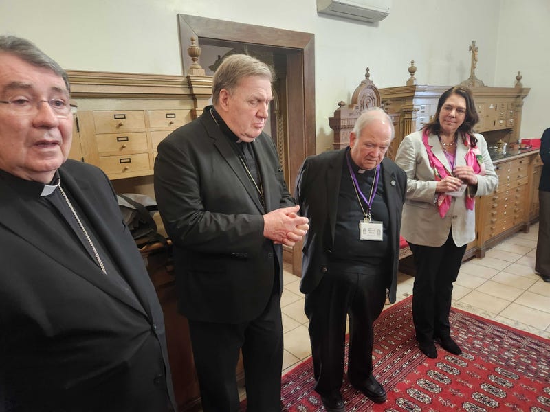 Archbishop and two Cardinals