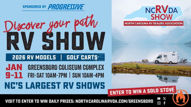 2026 Progressive NCRVDA Greensboro RV Show