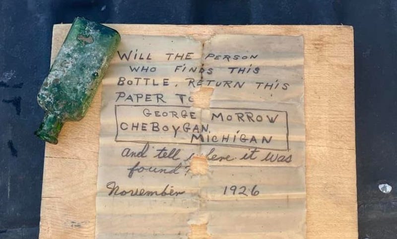 Nautical North Family Adventures discovers 95-year-old message in a bottle