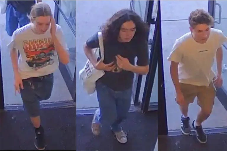 A trio of suspects being sought for a train derailment that happened on May 23rd, 2025