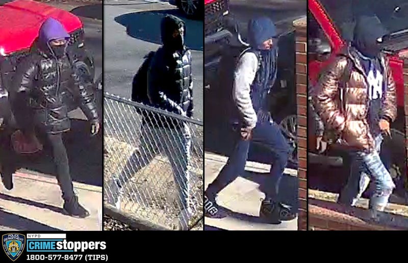 Police are searching for four people who attacked a 62-year-old man in a Jamaica Hills playground