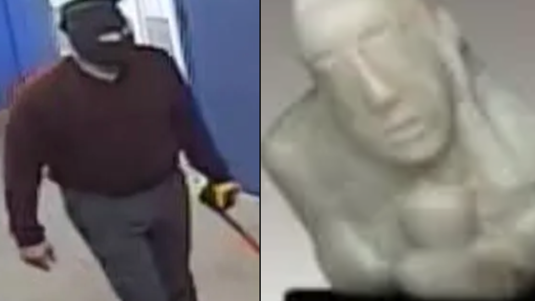 Burglar who stole $20K in items, including statue, from LI storage facility sought