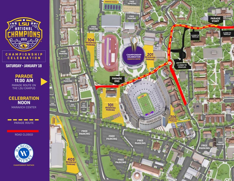 LSU Tigers victory parade