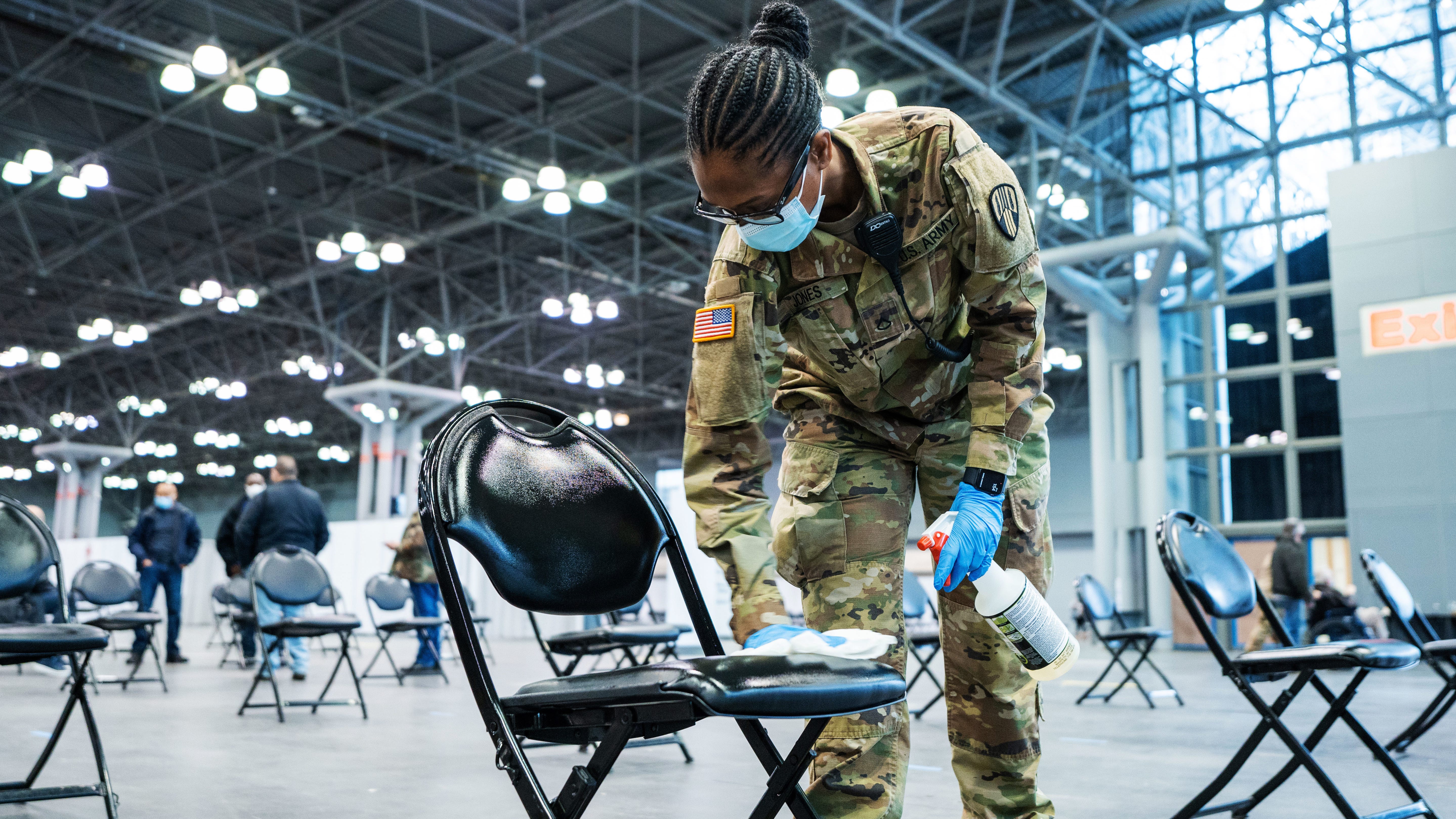 Pentagon to send 1,100 troops to help distribute vaccines as it tackles vaccinating entire force