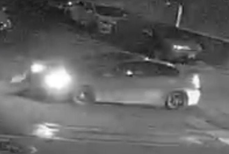 A side view of the vehicle used in the alleged robbery.