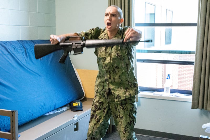 Officer Candidate Matthew Hoge at Officer Candidate School in Newport, Rhode Island