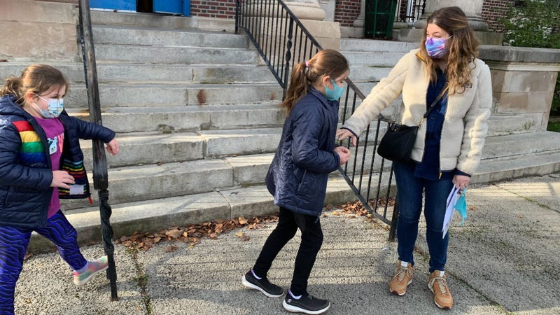 Visitors at the city's pediatric COVID-19 vaccine clinic in Germantown