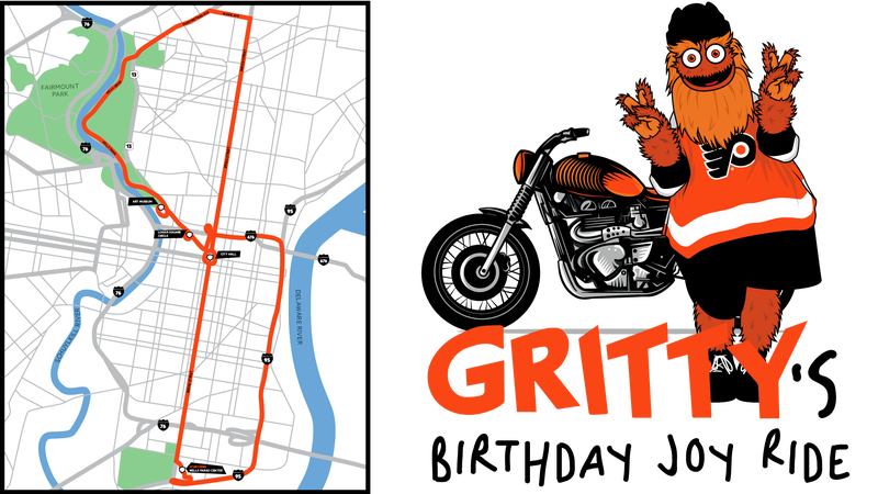 Gritty birthday joyride route