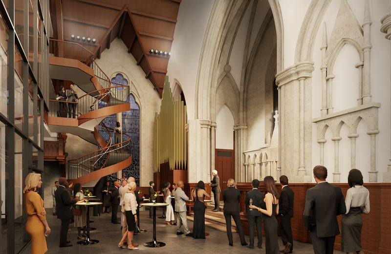 Rendering of the College of Physicians campus expansion 